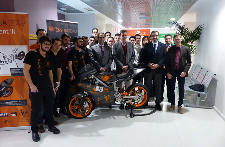 El equipo EPS UJA-Team diseñará la motocicleta para competir en la MotoStudent Electric 2016