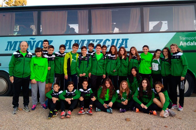 Las cadetes del Unicaja Atletismo, cuartas en el Andaluz de clubes en pista cubierta