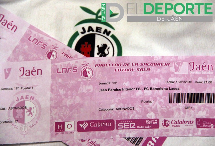 Sorteo de dos entradas para el Jaén Paraíso Interior FS – FC Barcelona