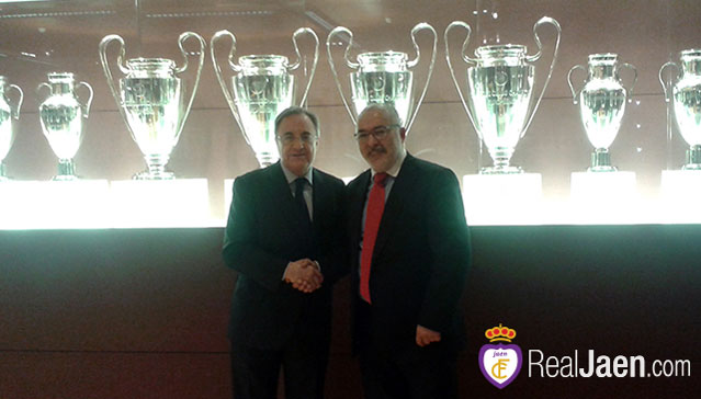 Teruel se reúne con Florentino Pérez para estrechar relaciones con el Real Madrid