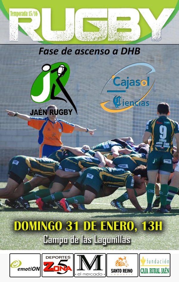 El Jaén Rugby Club disputa este domingo el primer partido de la fase de ascenso a la DHB