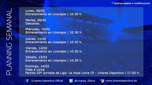El Linares Deportivo planifica la semana del encuentro frente a La Hoya Lorca