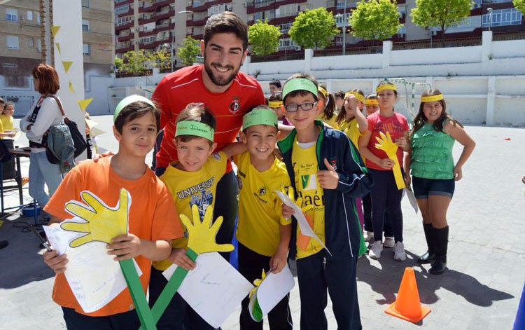 Jugadores del Jaén FS visitarán este jueves a escolares de Espeluy y Mengíbar