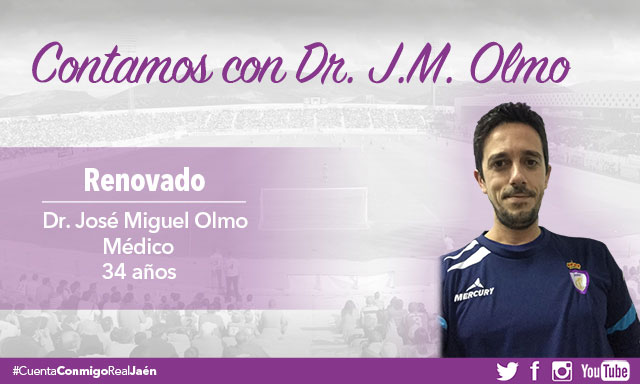 El doctor José Miguel Olmo renueva con el Real Jaén