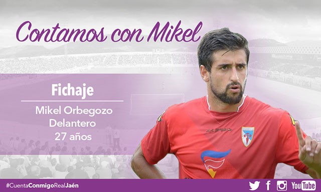 El delantero Mikel Orbegozo firma por el Real Jaén
