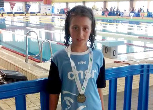 Paula Agudo, del CN Santo Reino, logró el oro en el Andaluz de Jóvenes Nadadores