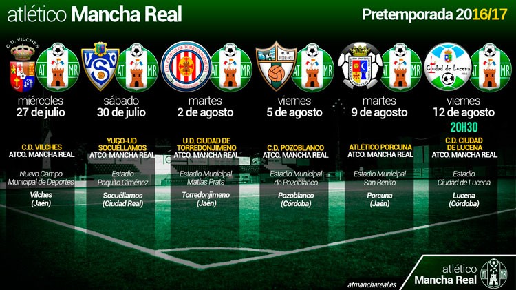El Atlético Mancha Real anuncia sus amistosos de pretemporada