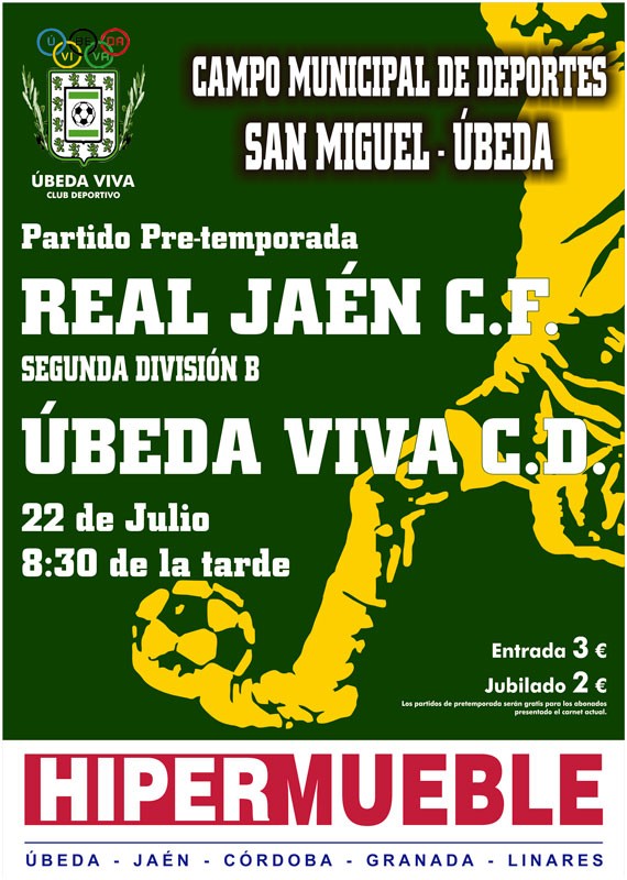 El Real Jaén iniciará frente al Úbeda Viva su listado de amistosos en pretemporada