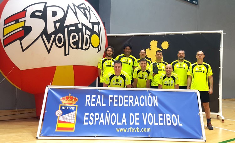 El CD Otiñar se proclama subcampeón de España en el Campeonato de Veteranos de voleibol