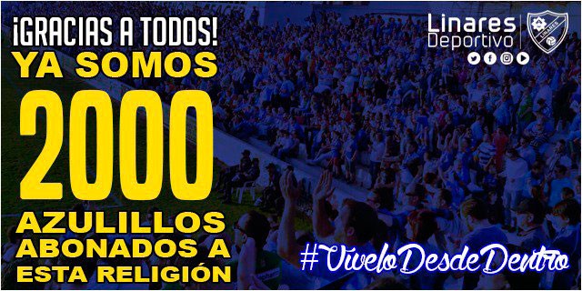 El Linares Deportivo llega a los 2.000 abonados