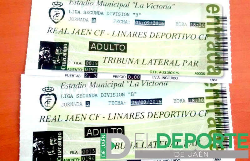 Sorteo de dos entradas para ver el Real Jaén – Linares Deportivo