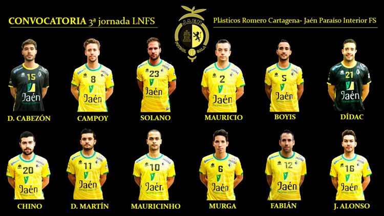 Convocatoria del Jaén Paraíso Interior para Cartagena
