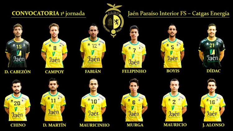 Convocatoria del Jaén Paraíso Interior FS para Santa Coloma