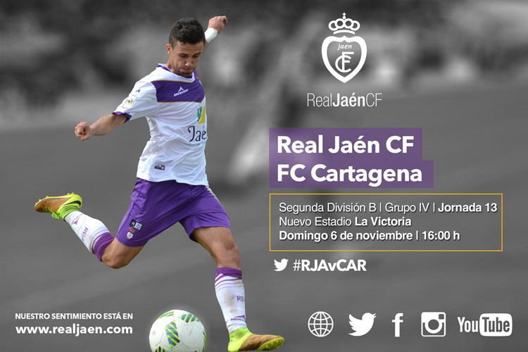 El Real Jaén – Cartagena se disputará el 6 de noviembre