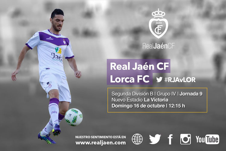 El Real Jaén – Lorca FC se disputará el domingo al mediodía