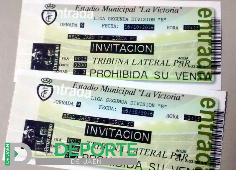 Sorteo de dos entradas para ver el Real Jaén – Lorca FC