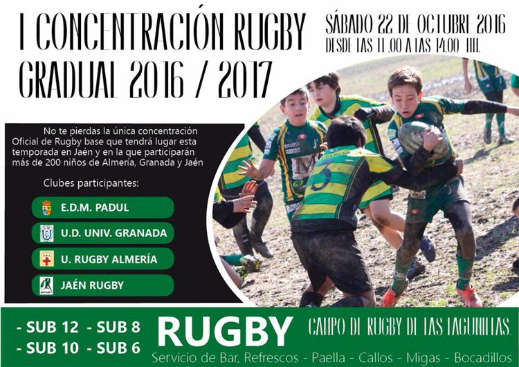 Las Lagunillas acoge este sábado la I Concentración de rugby gradual 2016-17