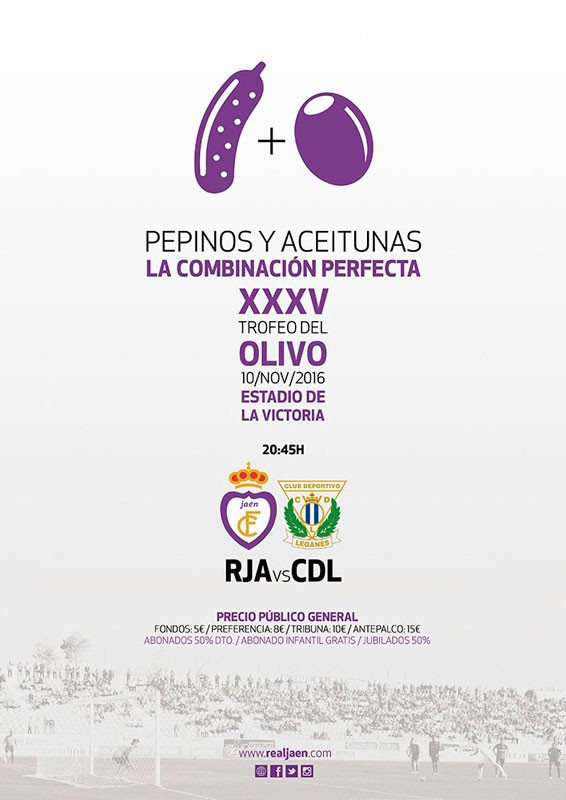 El Real Jaén presenta el cartel del XXXV Trofeo del Olivo