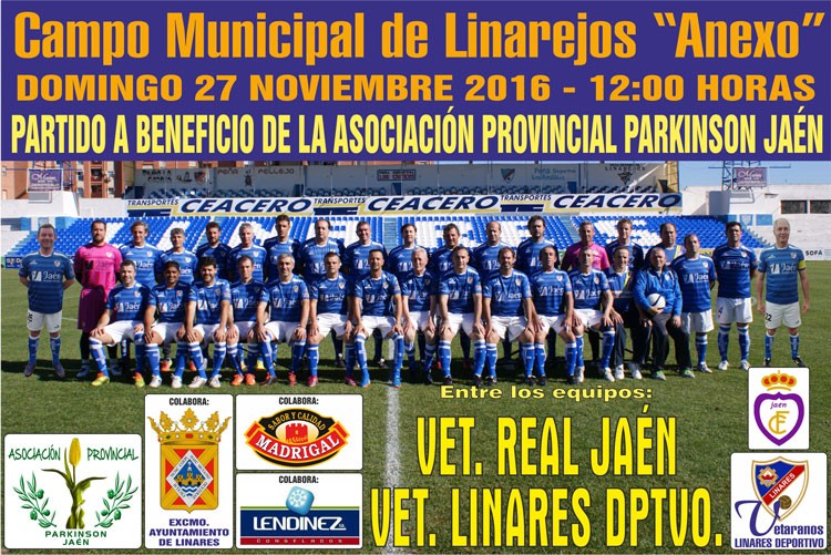 Los veteranos del Linares Deportivo y Real Jaén jugarán por los enfermos de párkinson