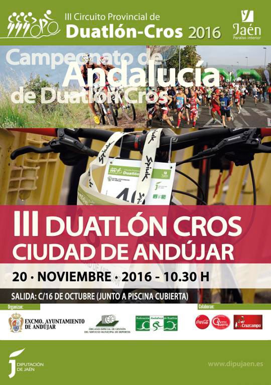 El III Duatlón Cros ‘Ciudad de Andújar’ reunirá a más de 200 participantes este domingo