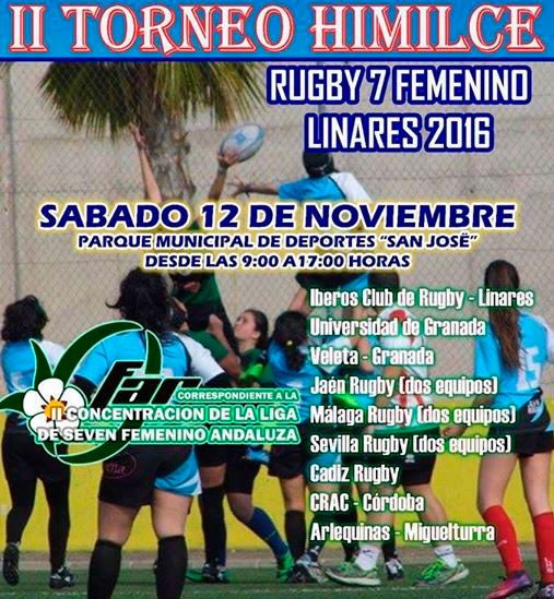 Linares acoge este sábado la II Concentración de la liga femenina andaluza de seven