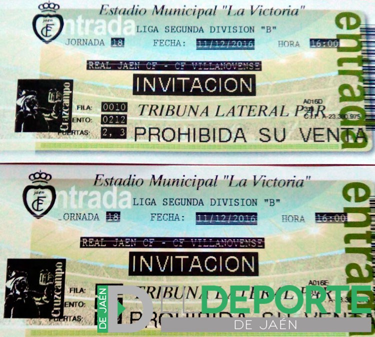 Sorteo de dos entradas para ver el Real Jaén – CF Villanovense