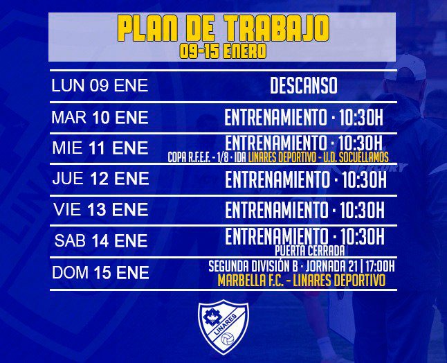 El Linares Deportivo vuelve al trabajo en una semana con dos compromisos