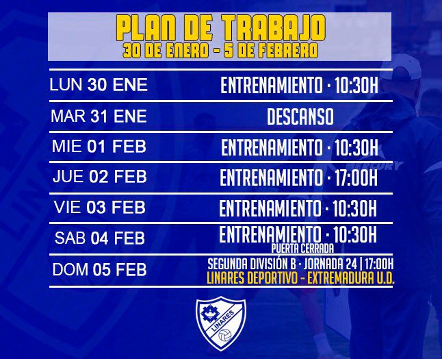 El Linares Deportivo inicia la semana con la preparación del partido en casa ante el Extremadura