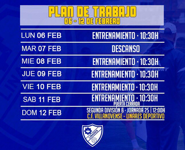 El Linares Deportivo afronta una semana que desembocará en el duelo ante el Villanovense