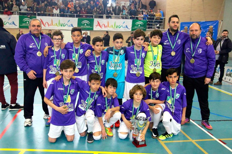 La selección de Jaén, subcampeona del Andaluz Alevín de fútbol sala