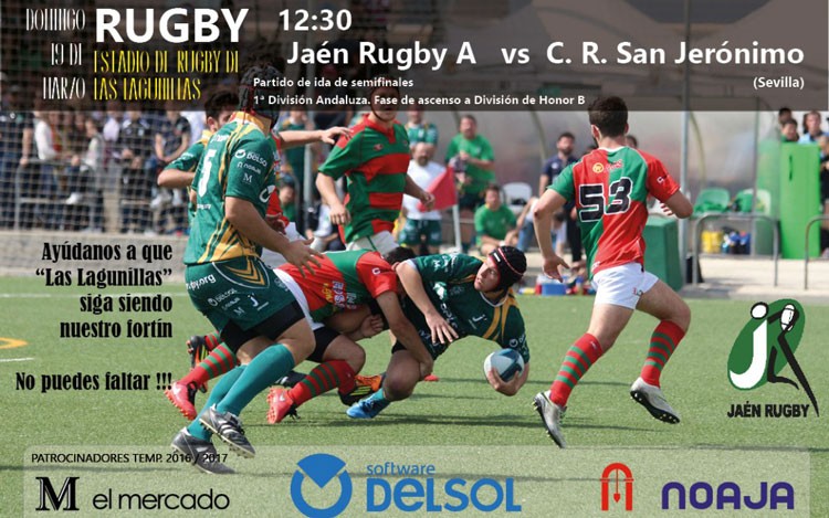 El Jaén Rugby afronta este domingo la ida de semifinales frente al CR San Jerónimo