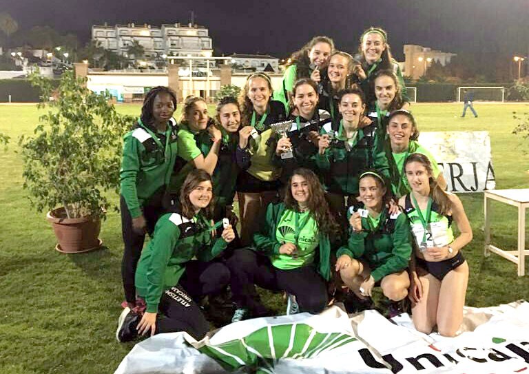 Las chicas del Unicaja Atletismo logran el segundo puesto del Andaluz Júnior de Clubes