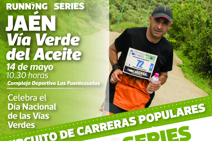 La Vía Verde del Aceite será escenario el 14 de mayo de la primera cita del circuito de carreras populares Running Series