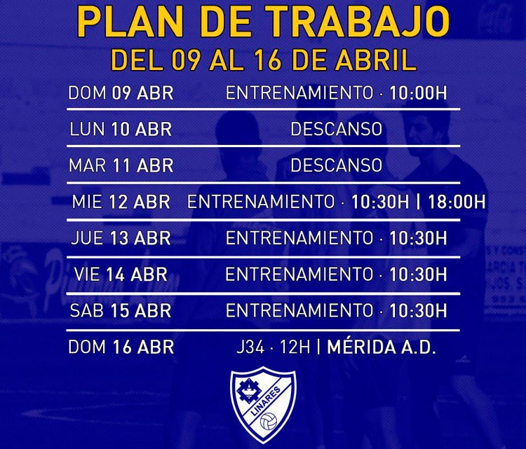 El Linares Deportivo diseña la semana que finalizará con el duelo ante el Mérida AD