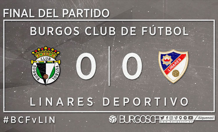 Burgos y Linares empatan sin goles en el duelo de ida del playout