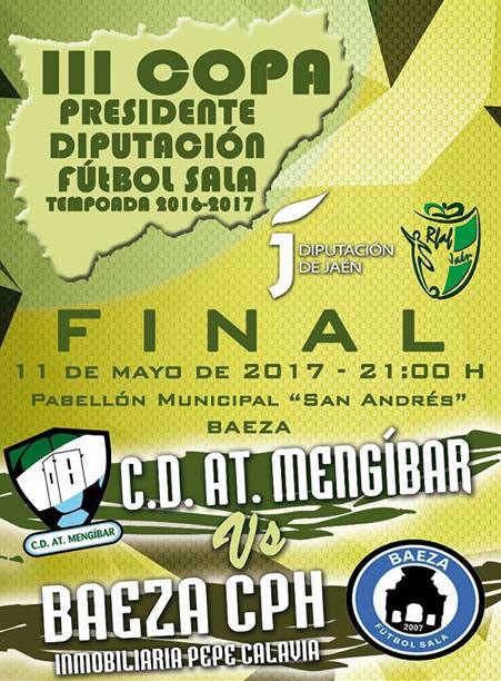 Atlético Mengíbar y Baeza CPH disputarán este jueves la final de la III Copa Presidente Diputación