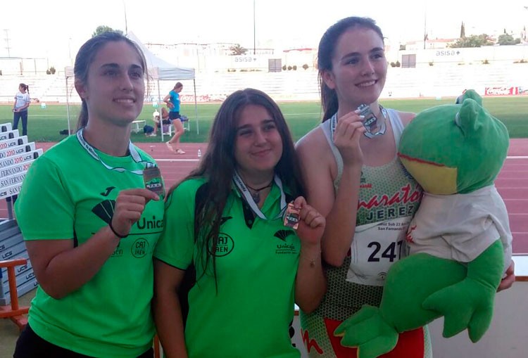 El Unicaja Atletismo logra diez medallas en el Andaluz sub’23