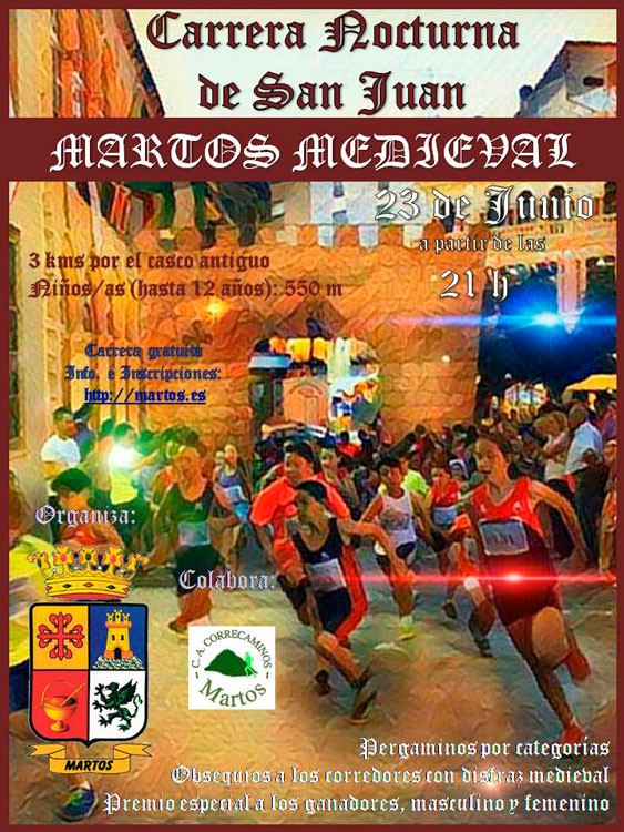 Martos se prepara para su II Carrera Noctura de San Juan