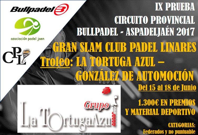 Abiertas las inscripciones para el Gran Slam Club Padel de Linares