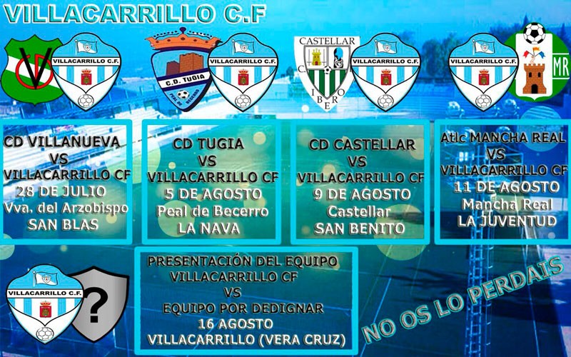 El Villacarrillo CF confecciona la pretemporada con cinco amistosos