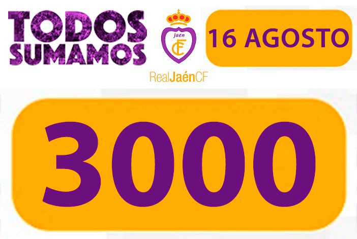 El Real Jaén llega a los 3.000 abonados