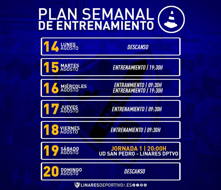 El Linares Deportivo prepara el encuentro del sábado ante el UD San Pedro