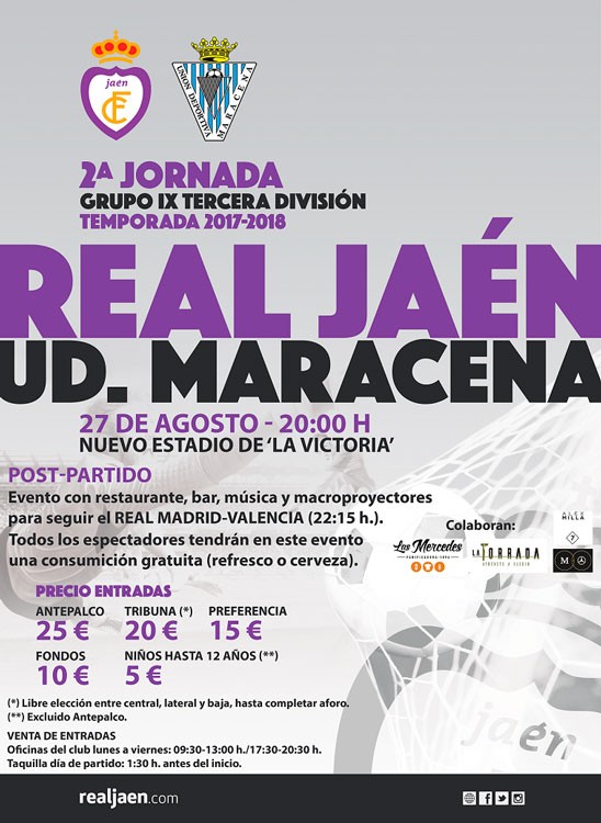 El Real Jaén-Maracena, que se disputará el domingo, tendrá un ‘tercer tiempo’