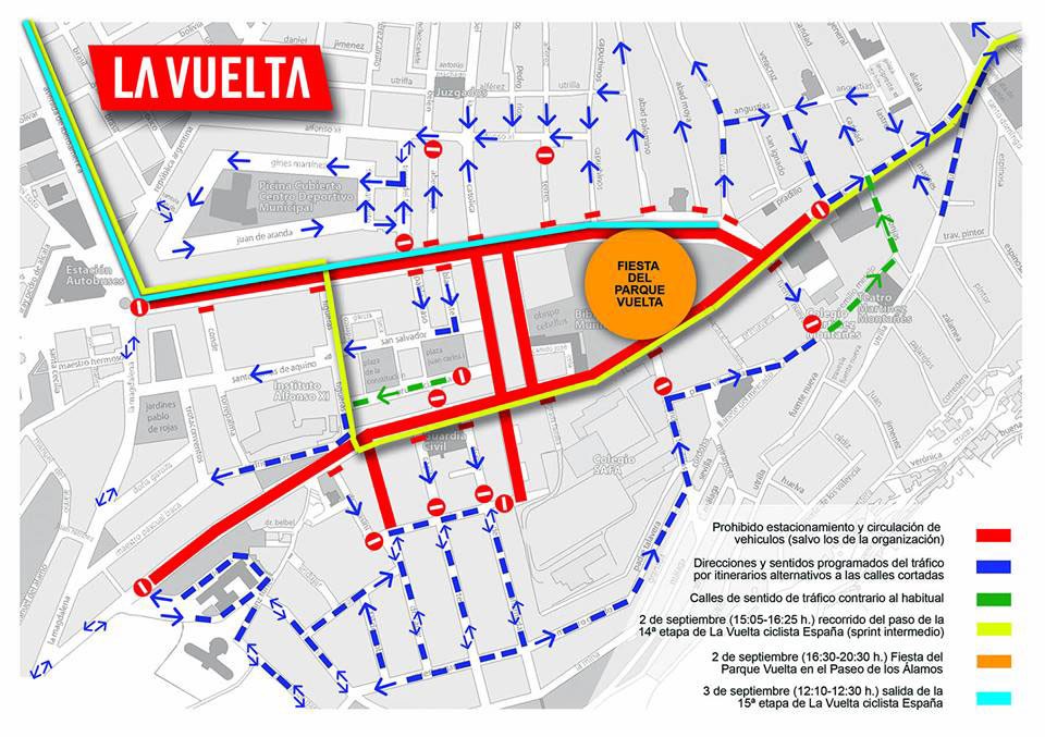 Dispositivo especial de seguridad y tráfico en Alcalá la Real por el paso de La Vuelta