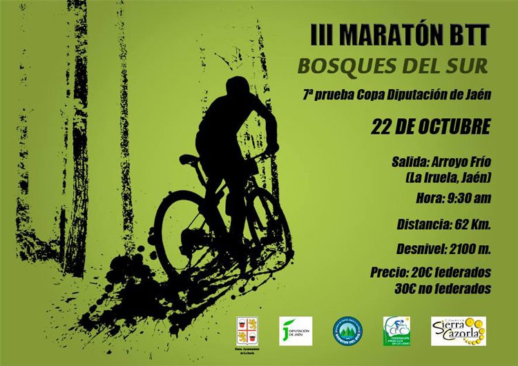 El Maratón BTT Bosques del Sur cierra este domingo la Copa Diputación de Jaén