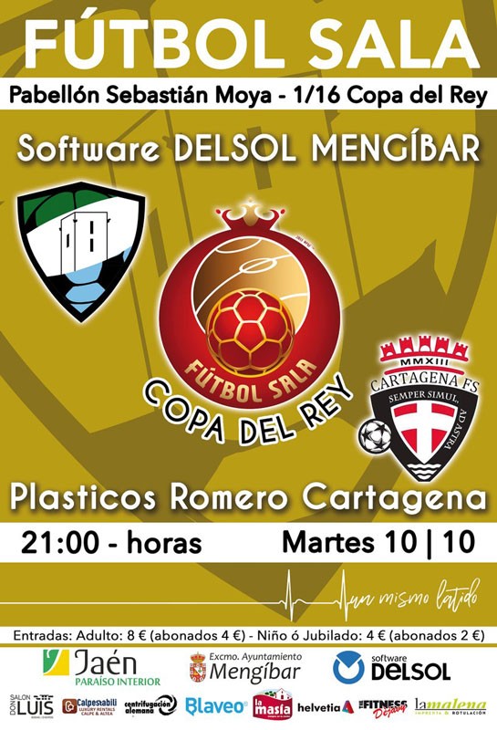 El Mengíbar FS recibe el martes al Cartagena en Copa del Rey