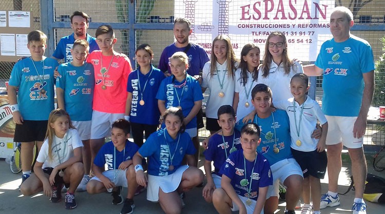 El Club Frontenis ‘Ciudad de Jaén’ hace triplete en el Torneo Preolímpico ‘Memorial Paco Calero’