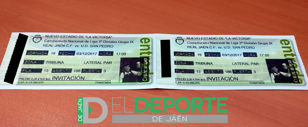 Sorteo de dos entradas para asistir al Real Jaén – UD San Pedro