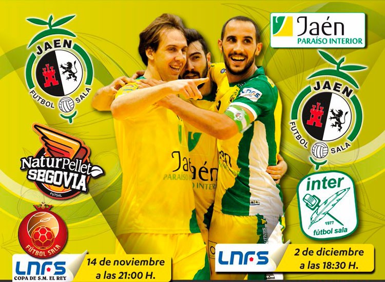 El Jaén FS oferta un pack a los socios para los partidos ante el Segovia y el Movistar Inter