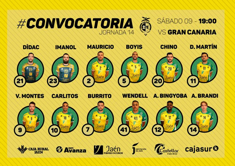 Convocatoria del Jaén Paraíso Interior para Gran Canaria